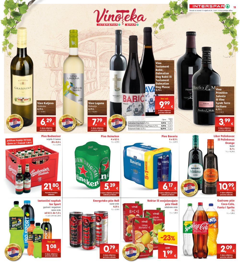 INTERSPAR katalog Akcija 26.02.-04.03.2025.