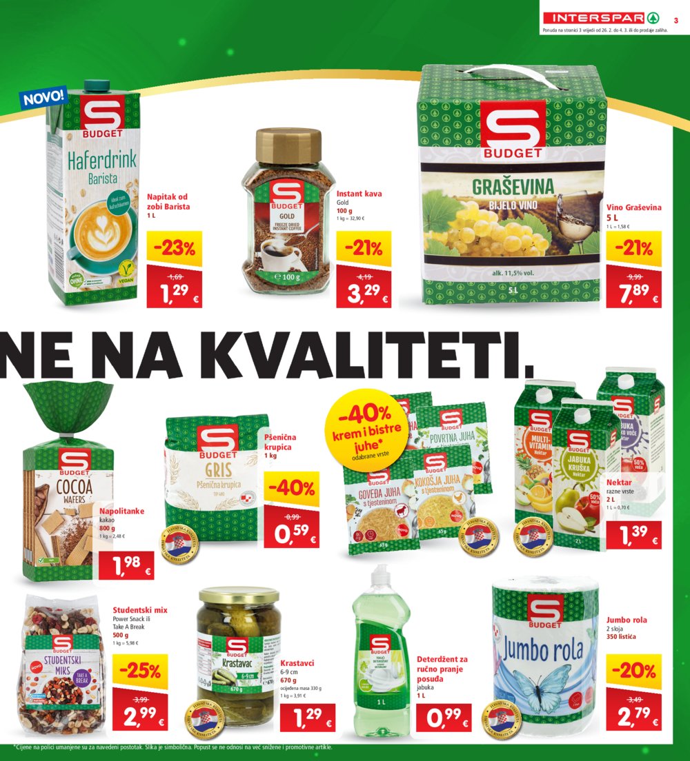 INTERSPAR katalog Akcija 26.02.-04.03.2025.