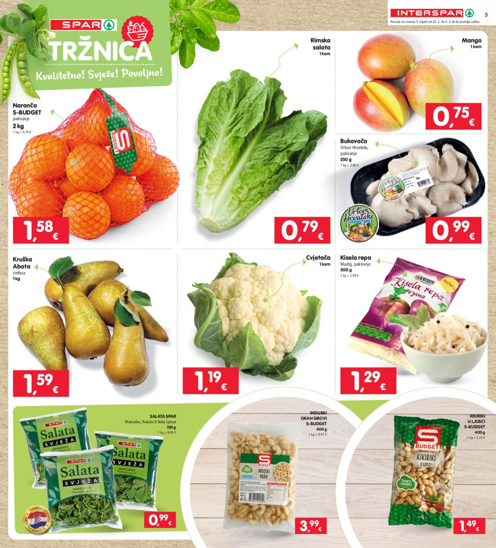 INTERSPAR katalog Akcija 26.02.-04.03.2025.