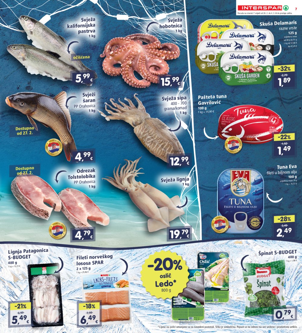 INTERSPAR katalog Akcija 26.02.-04.03.2025.