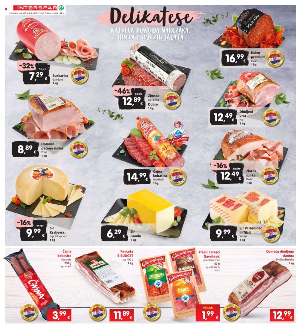 INTERSPAR katalog Akcija 26.02.-04.03.2025.