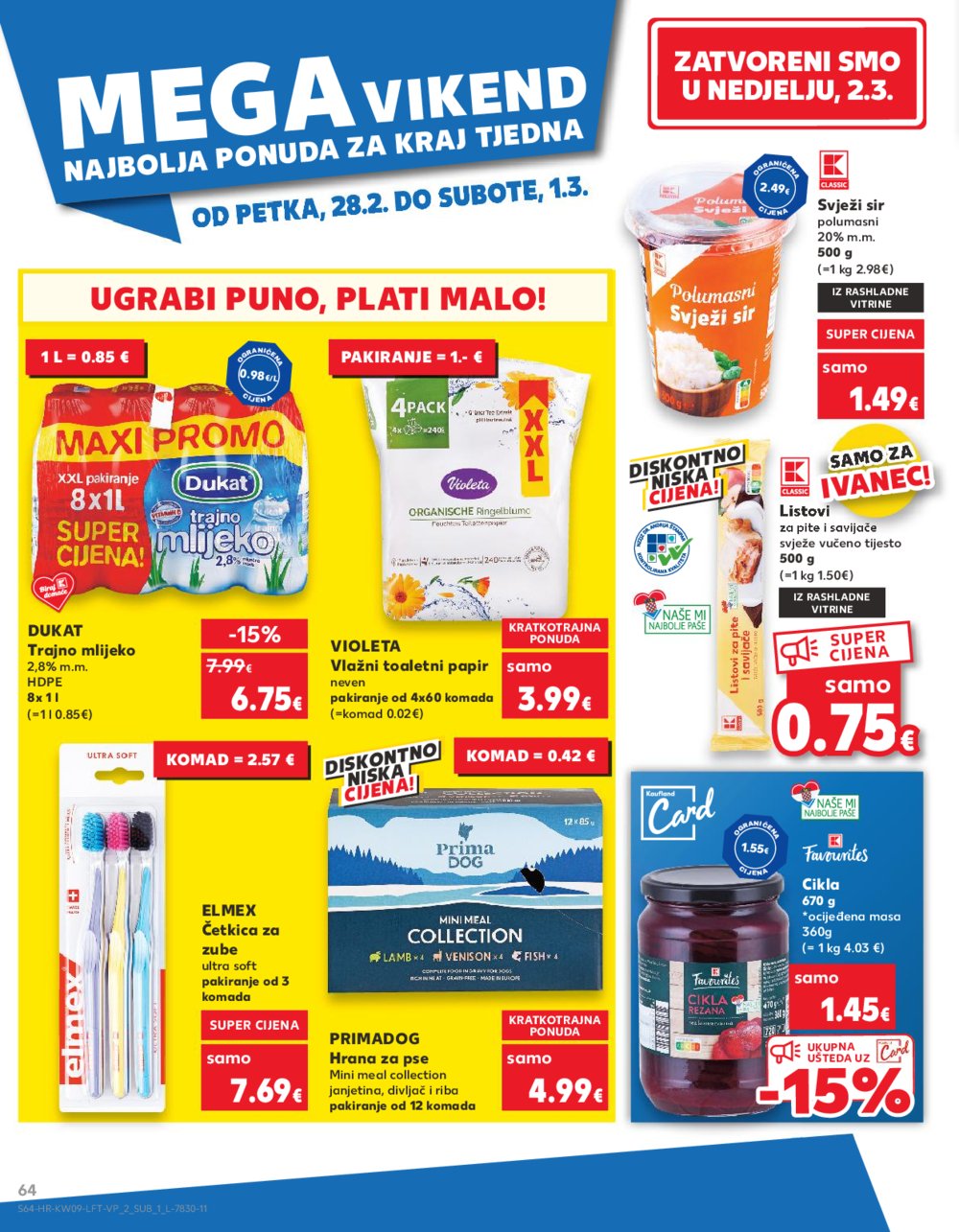 Kaufland katalog Akcija 26.02.-04.03.2025. Ivanec