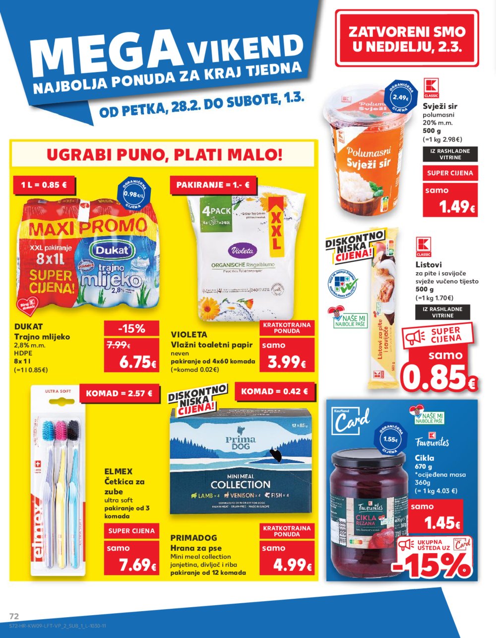 Kaufland katalog Akcija 26.02.-04.03.2025. Odabrane poslovnice