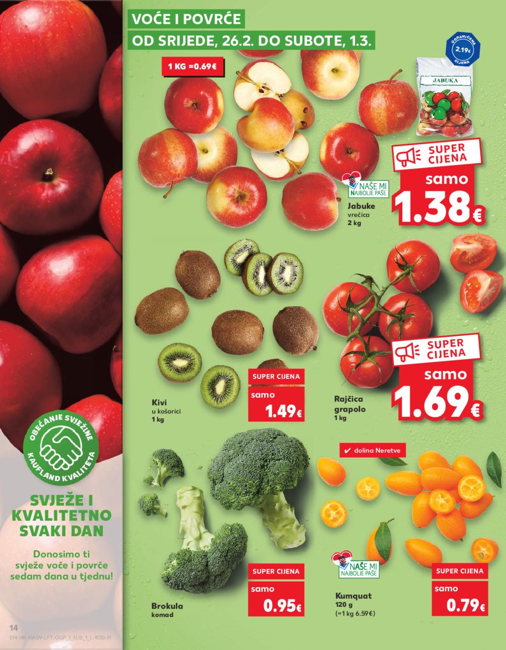 Kaufland katalog Akcija 26.02.-04.03.2025. VG, Ro, Ma, Vu, Po, Vod, DS