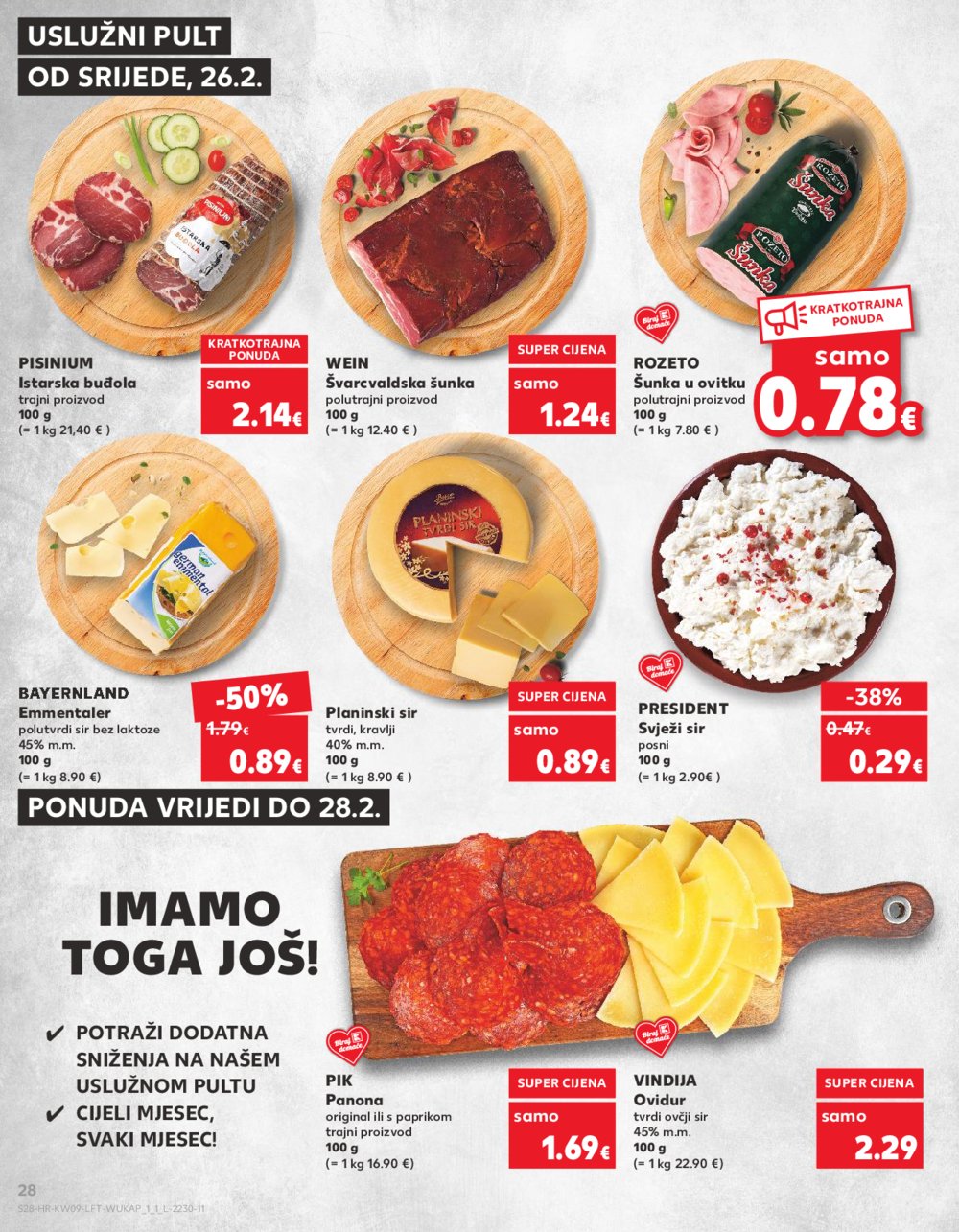 Kaufland katalog Akcija 26.02.-04.03.2025. VG, Ro, Ma, Vu, Po, Vod, DS