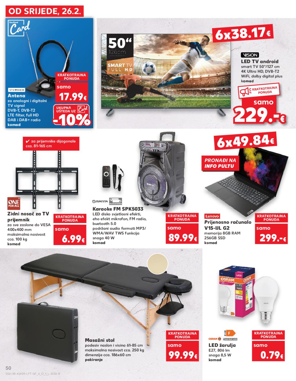 Kaufland katalog Akcija 26.02.-04.03.2025. VG, Ro, Ma, Vu, Po, Vod, DS