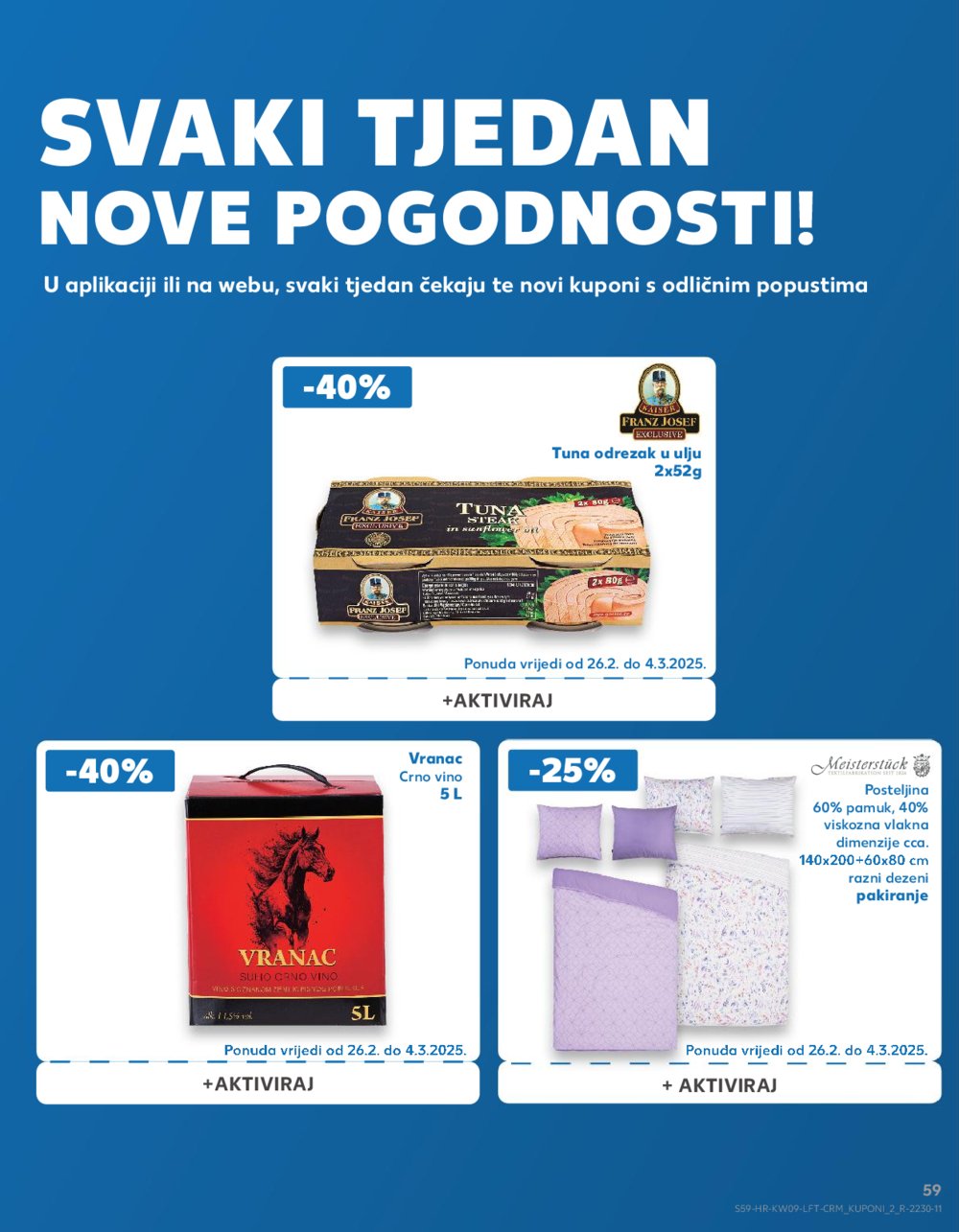 Kaufland katalog Akcija 26.02.-04.03.2025. VG, Ro, Ma, Vu, Po, Vod, DS