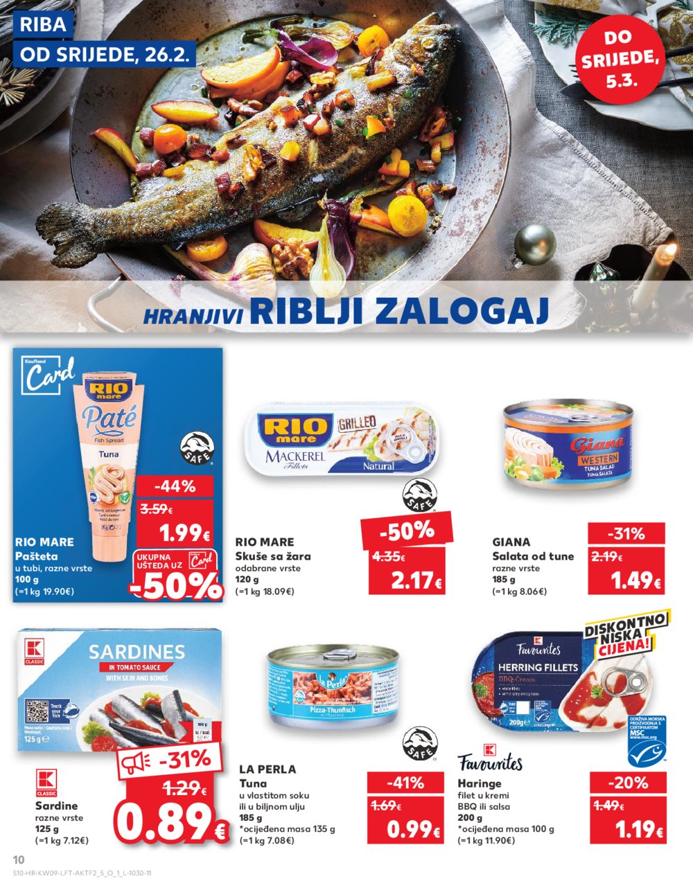 Kaufland katalog Akcija 26.02.-04.03.2025. VG, Ro, Ma, Vu, Po, Vod, DS