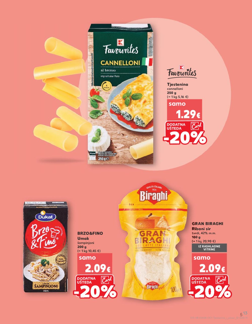 Kaufland katalog Tjestenina i umaci 17.02.-01.03.2025. 