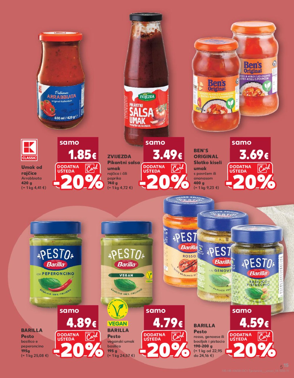 Kaufland katalog Tjestenina i umaci 17.02.-01.03.2025. 