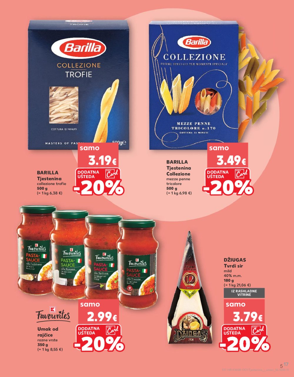 Kaufland katalog Tjestenina i umaci 17.02.-01.03.2025. 