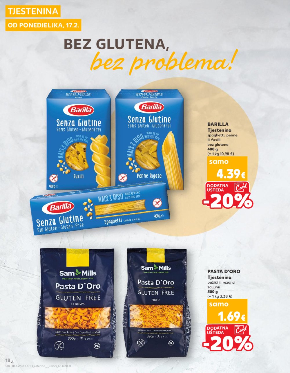 Kaufland katalog Tjestenina i umaci 17.02.-01.03.2025. 