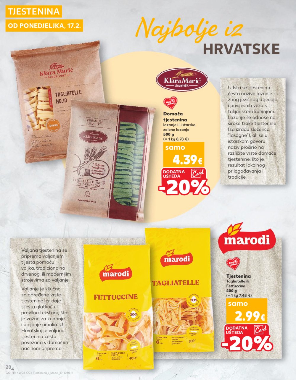 Kaufland katalog Tjestenina i umaci 17.02.-01.03.2025. 