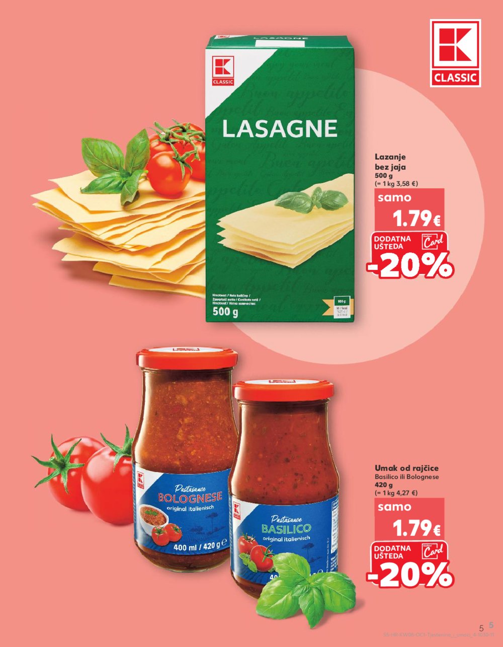 Kaufland katalog Tjestenina i umaci 17.02.-01.03.2025. 