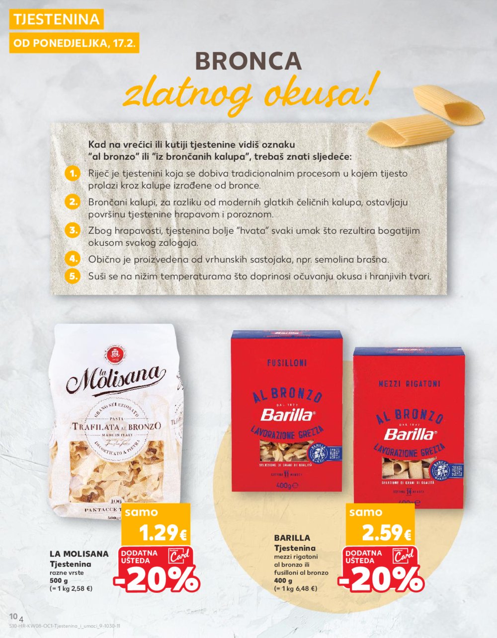 Kaufland katalog Tjestenina i umaci 17.02.-01.03.2025. 