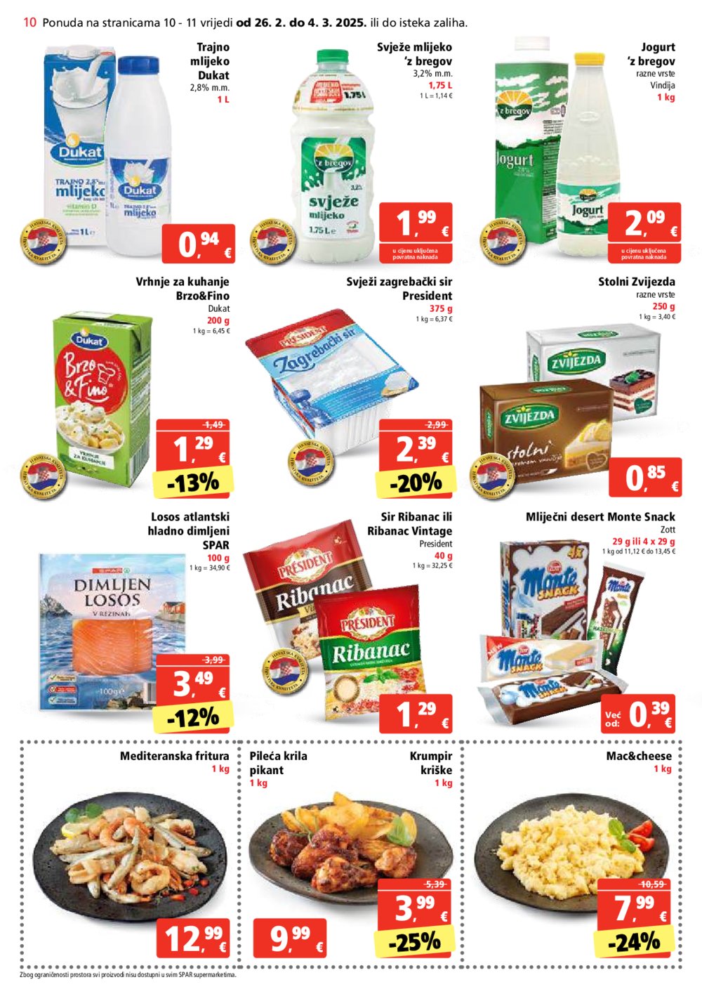 SPAR katalog Akcija 26.02.-04.03.2025.