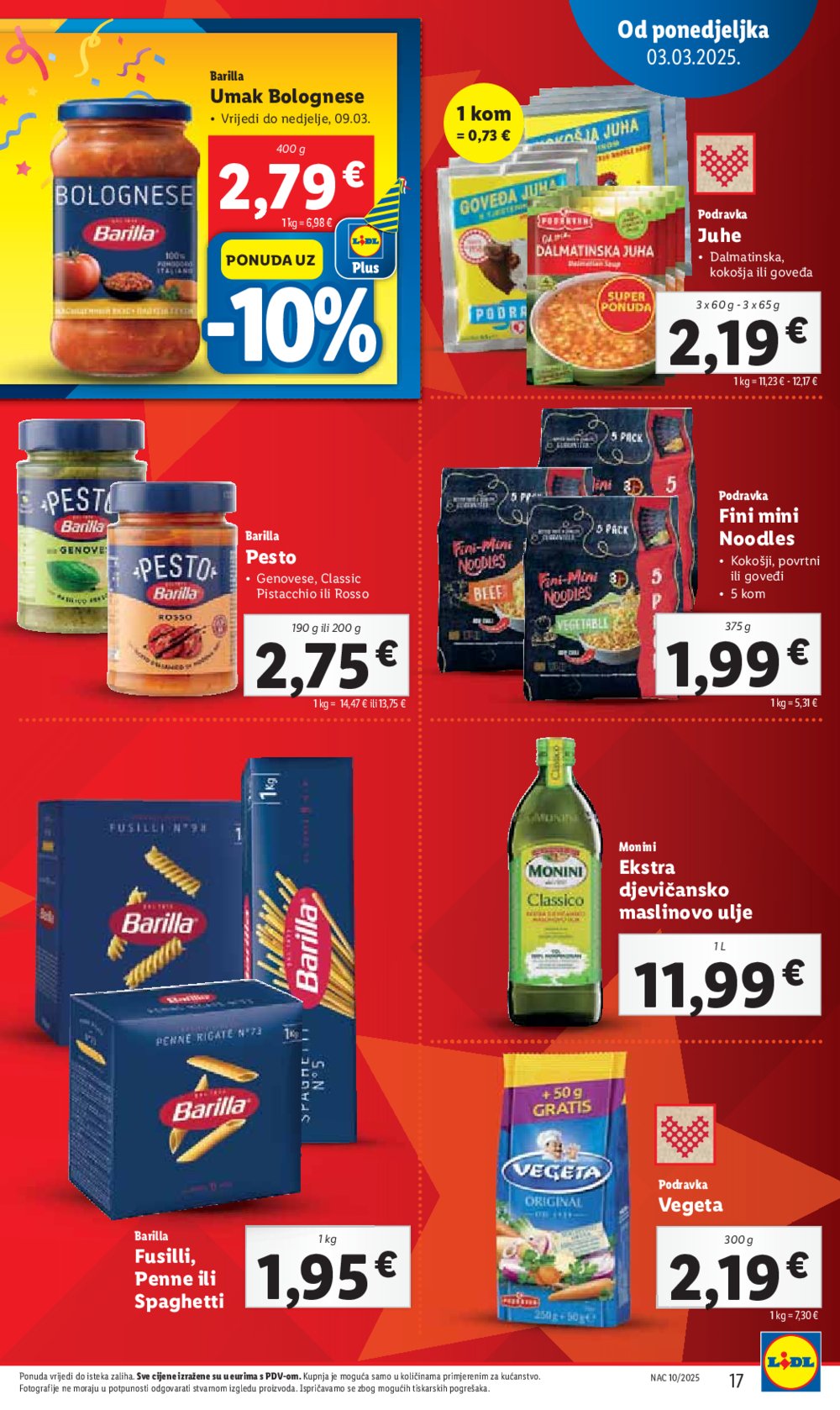 Lidl katalog Super ponuda od ponedjeljka 03.03.-09.03.2025.