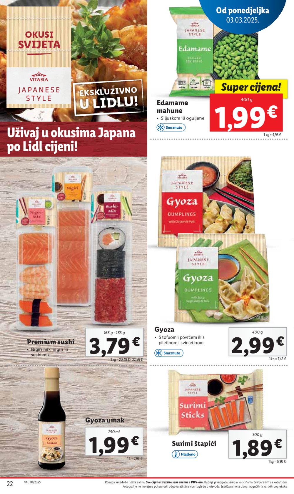 Lidl katalog Super ponuda od ponedjeljka 03.03.-09.03.2025.