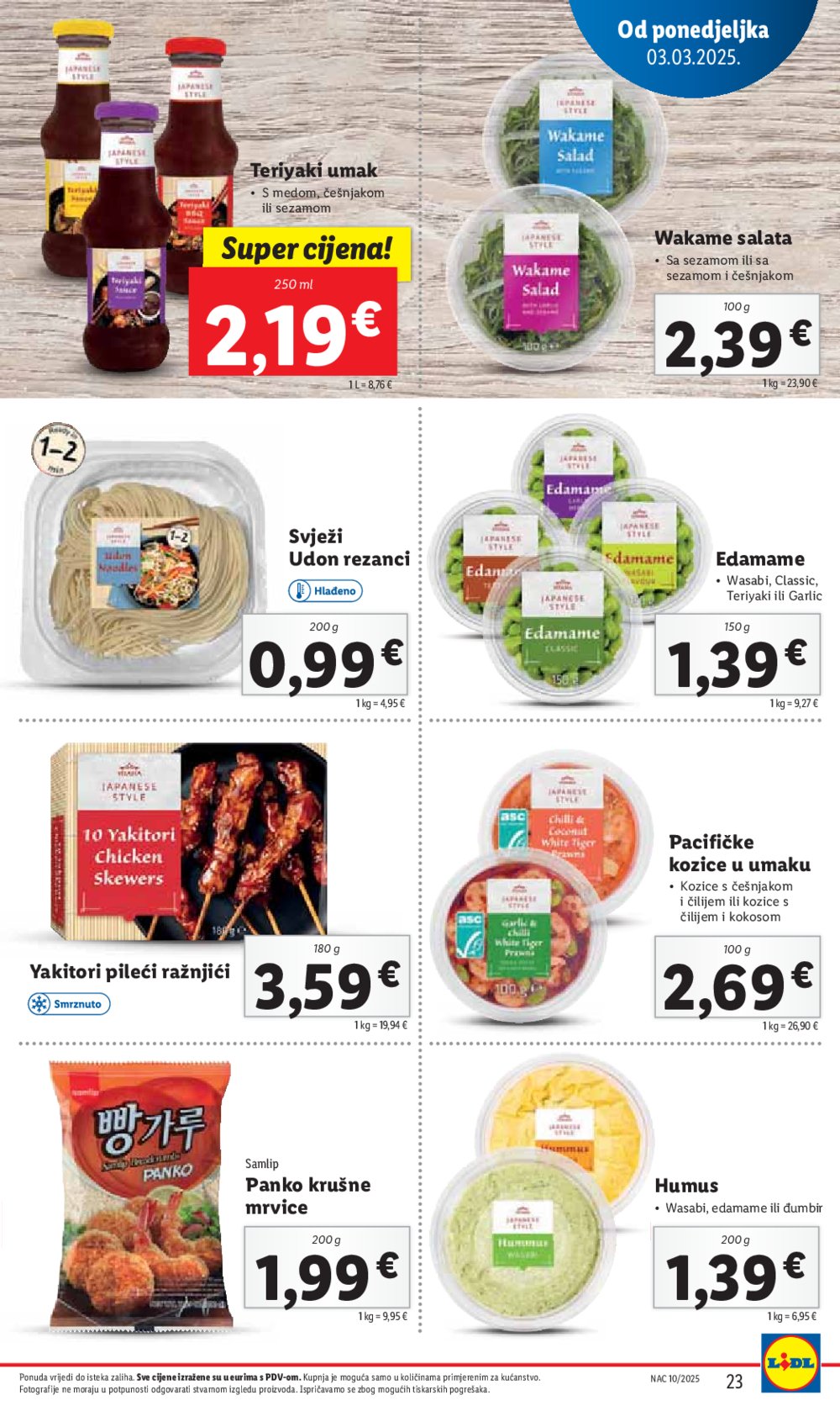 Lidl katalog Super ponuda od ponedjeljka 03.03.-09.03.2025.