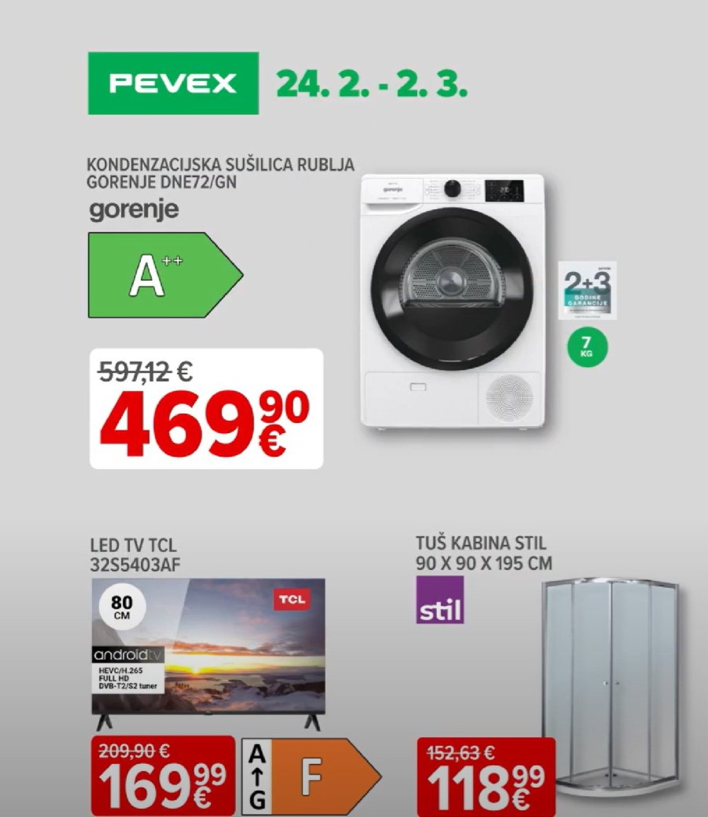 Pevex katalog Pevexovih 7 24.02.-02.03.2025.