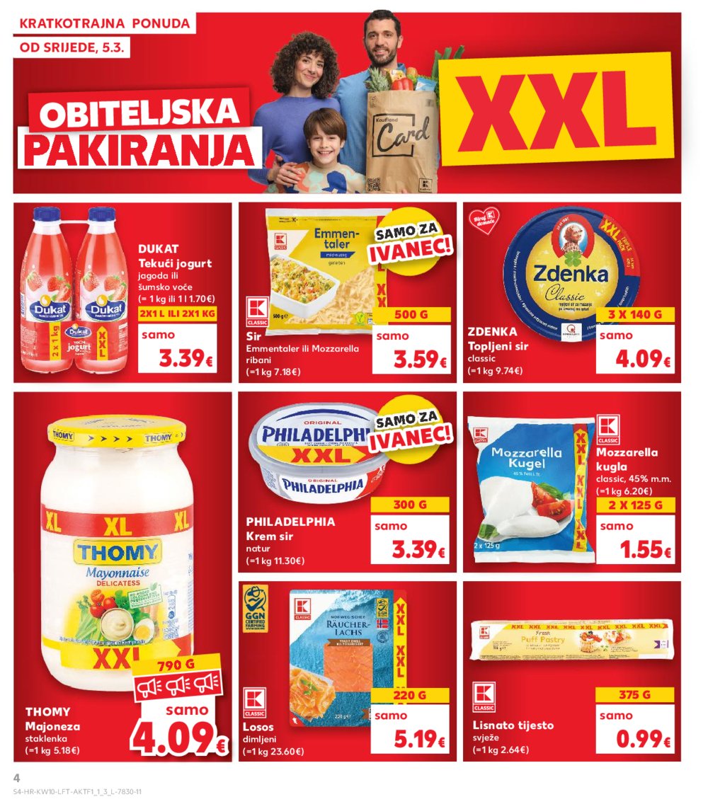 Kaufland katalog XXL Obiteljska Pakiranja 05.03.-11.03.2025. Ivanec