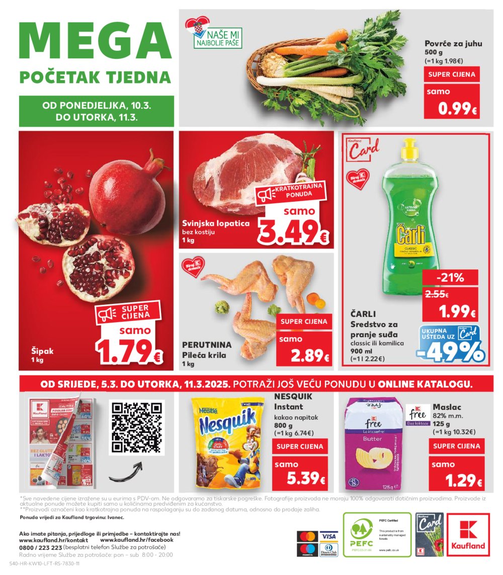 Kaufland katalog XXL Obiteljska Pakiranja 05.03.-11.03.2025. Ivanec