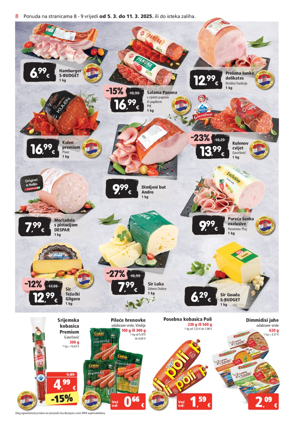 SPAR katalog Akcija 05.03.-11.03.2025.