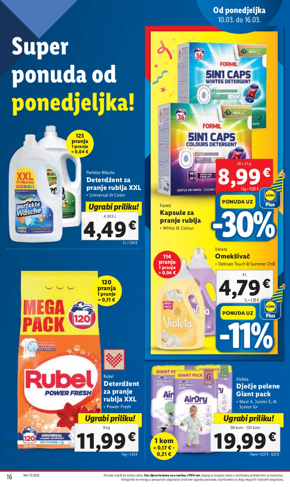 Lidl katalog Super ponuda od ponedjeljka 10.03.-16.03.2025.