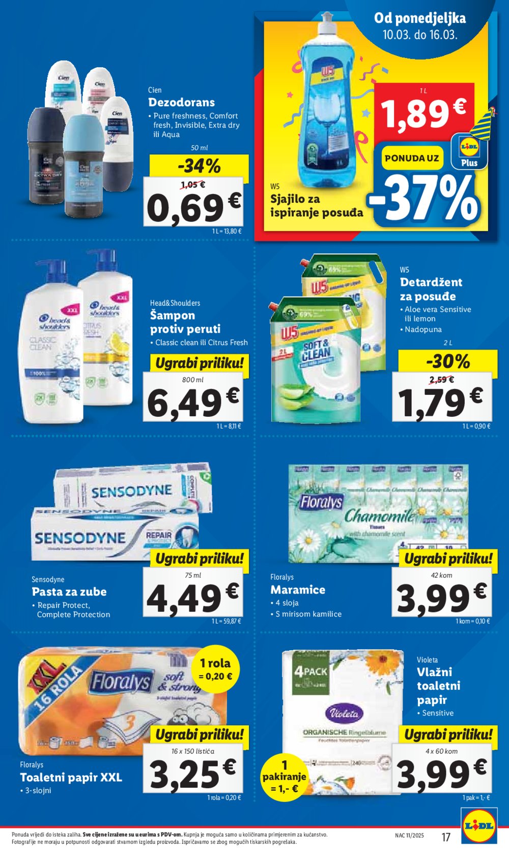 Lidl katalog Super ponuda od ponedjeljka 10.03.-16.03.2025.