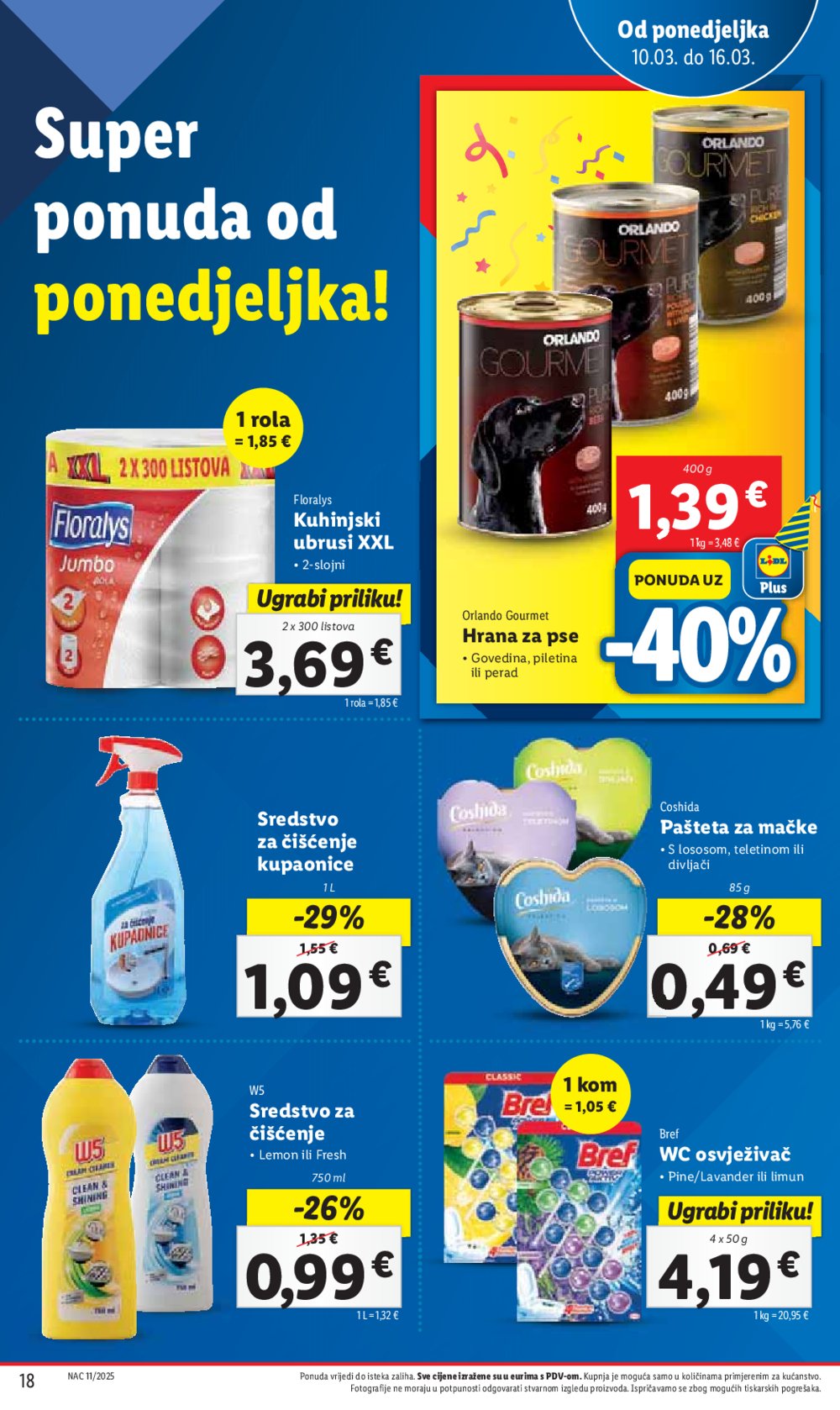 Lidl katalog Super ponuda od ponedjeljka 10.03.-16.03.2025.