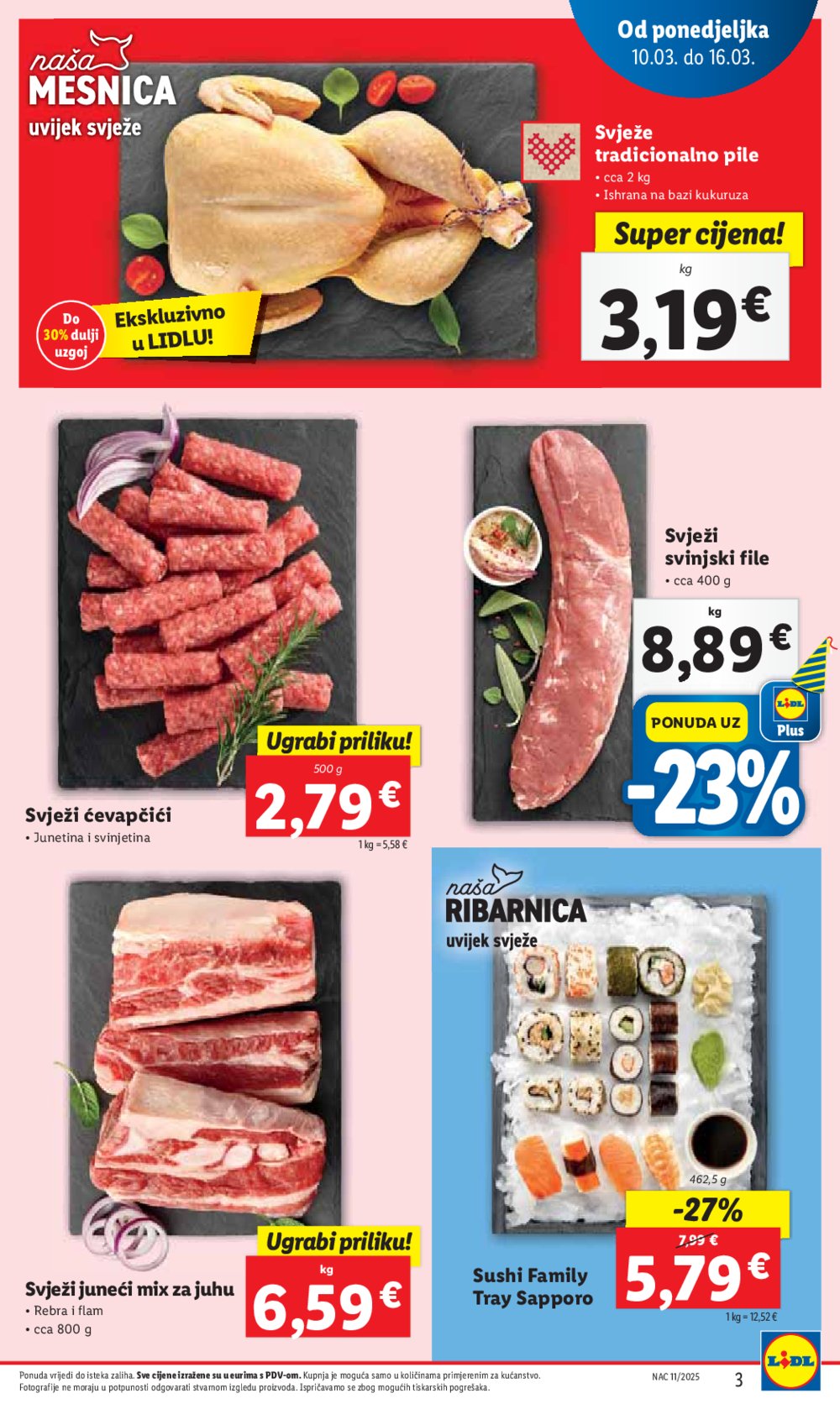 Lidl katalog Super ponuda od ponedjeljka 10.03.-16.03.2025.