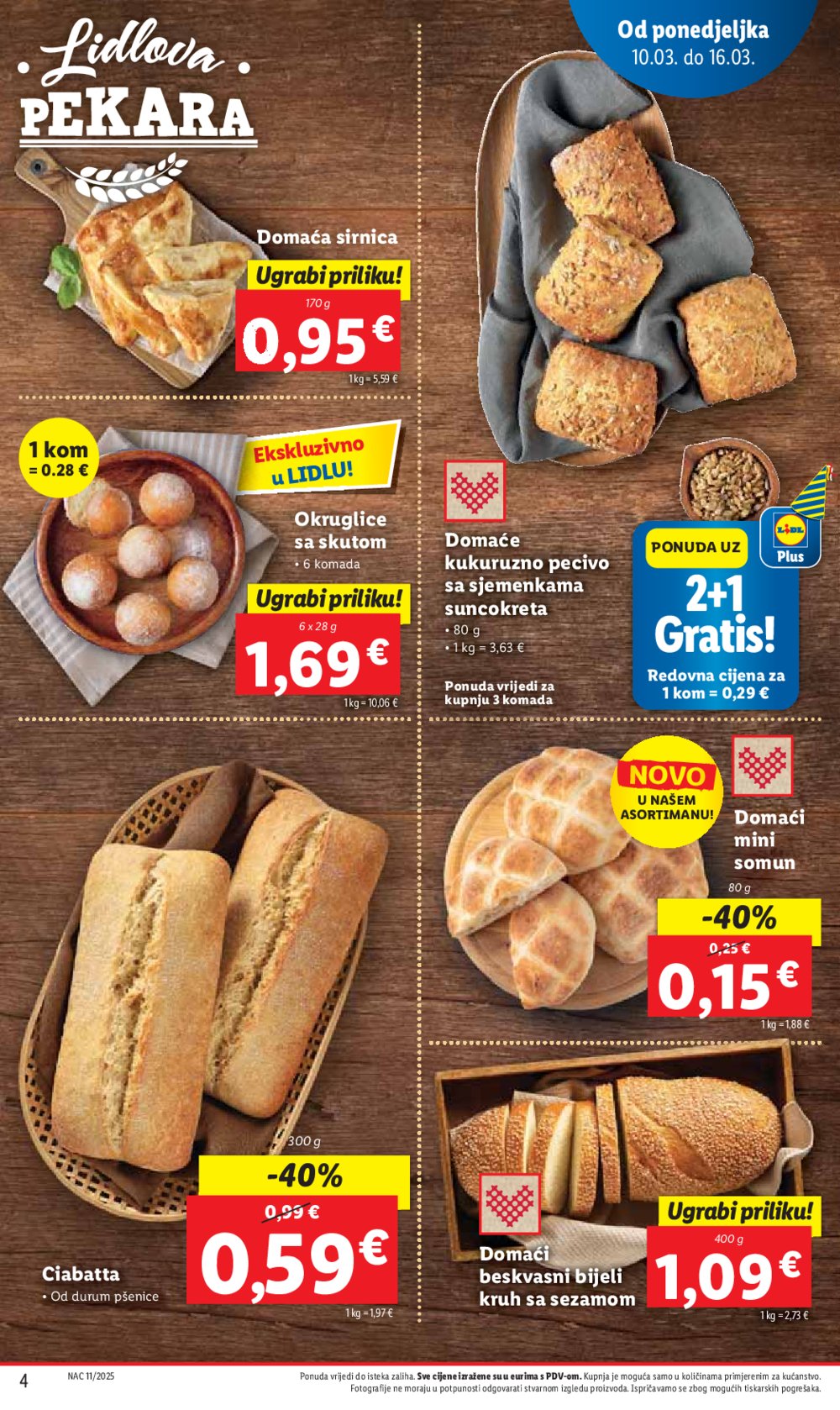 Lidl katalog Super ponuda od ponedjeljka 10.03.-16.03.2025.