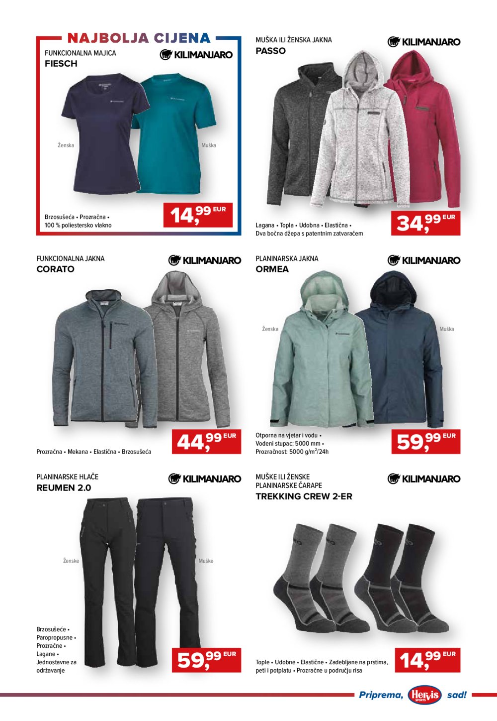 Hervis katalog Aktivno slobodno vrijeme 12.03.-18.03.2025.