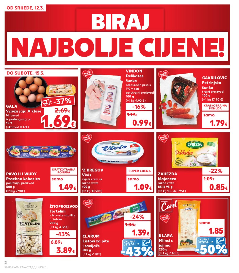 Kaufland katalog Akcija 12.03.-18.03.2025. Odabrane poslovnice