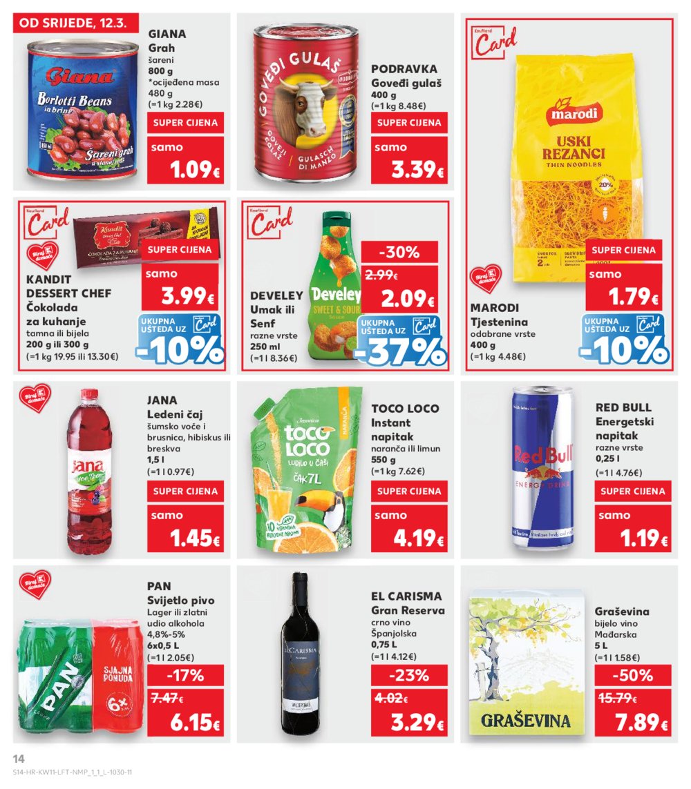 Kaufland katalog Akcija 12.03.-18.03.2025. Odabrane poslovnice