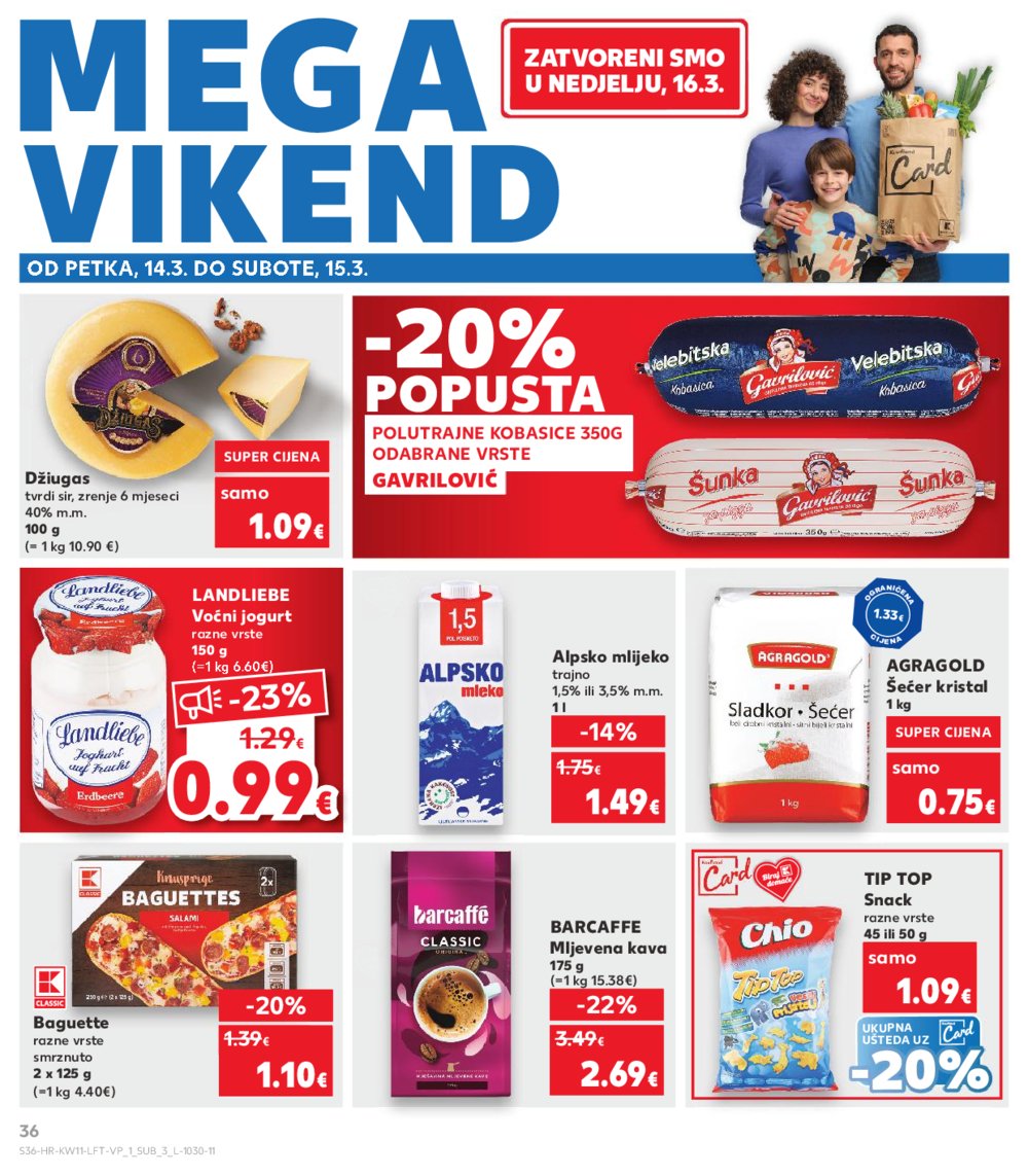 Kaufland katalog Akcija 12.03.-18.03.2025. Odabrane poslovnice