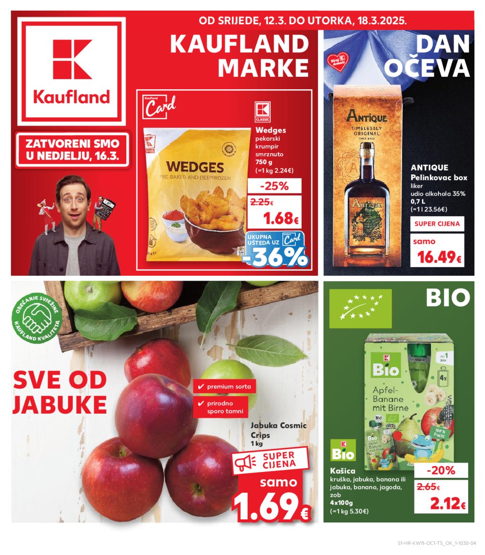 Kaufland katalog Kaufland marke 12.03.-18.03.2025. Odabrane poslovnice