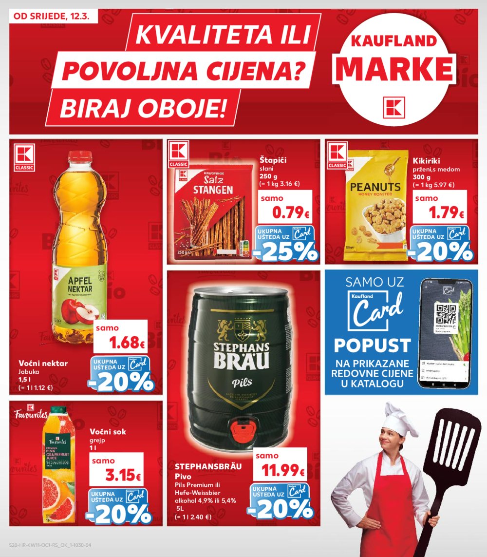 Kaufland katalog Kaufland marke 12.03.-18.03.2025. Odabrane poslovnice