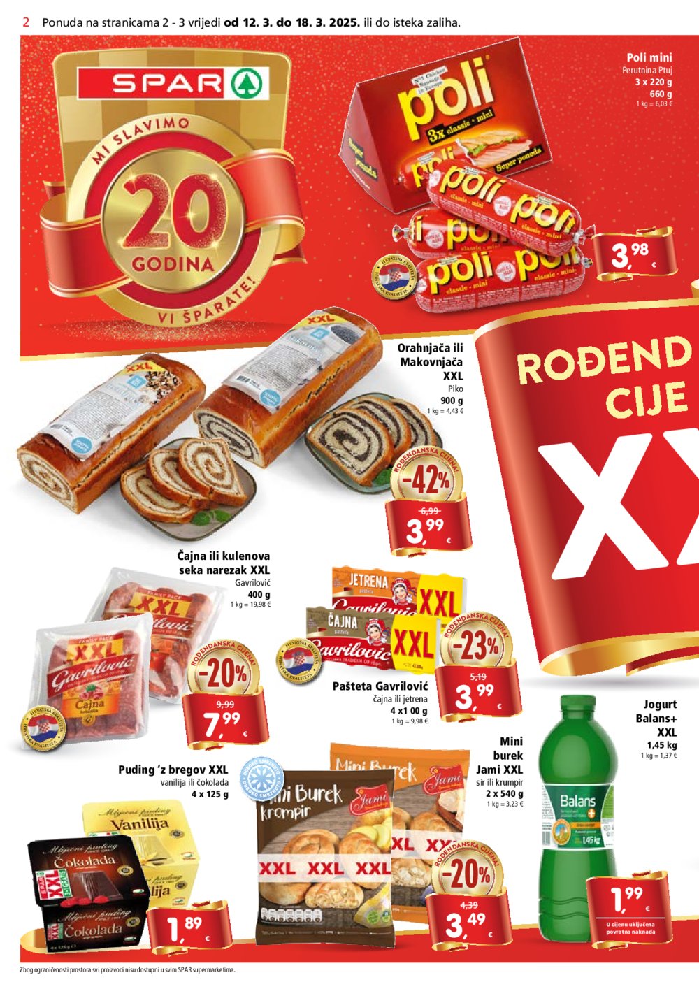 SPAR katalog Akcija 12.03.-18.03.2025.