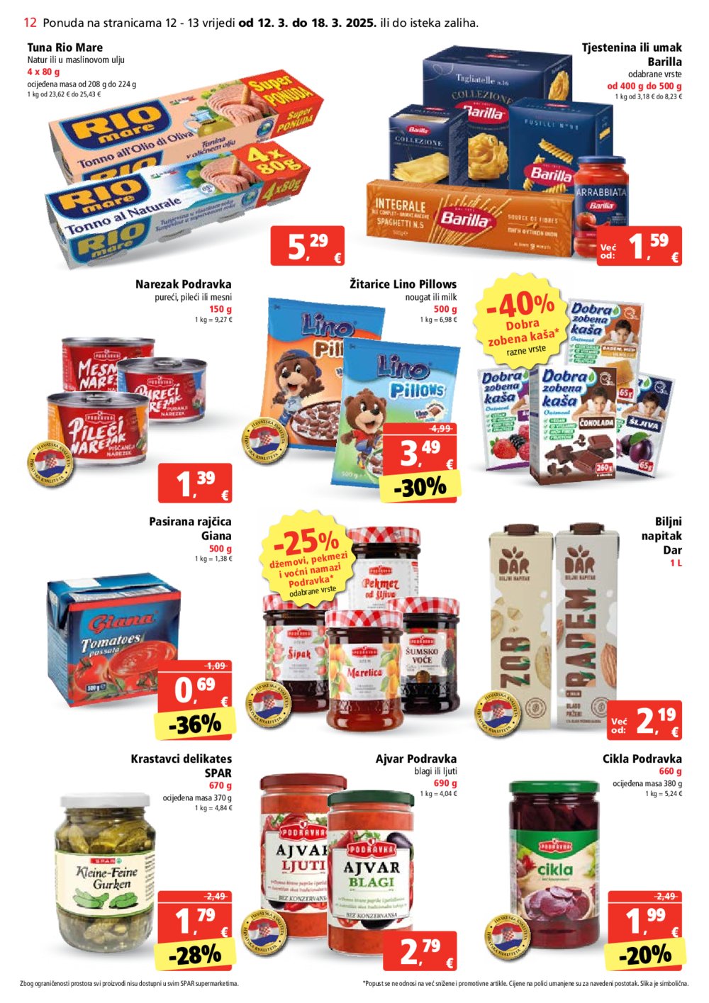 SPAR katalog Akcija 12.03.-18.03.2025.