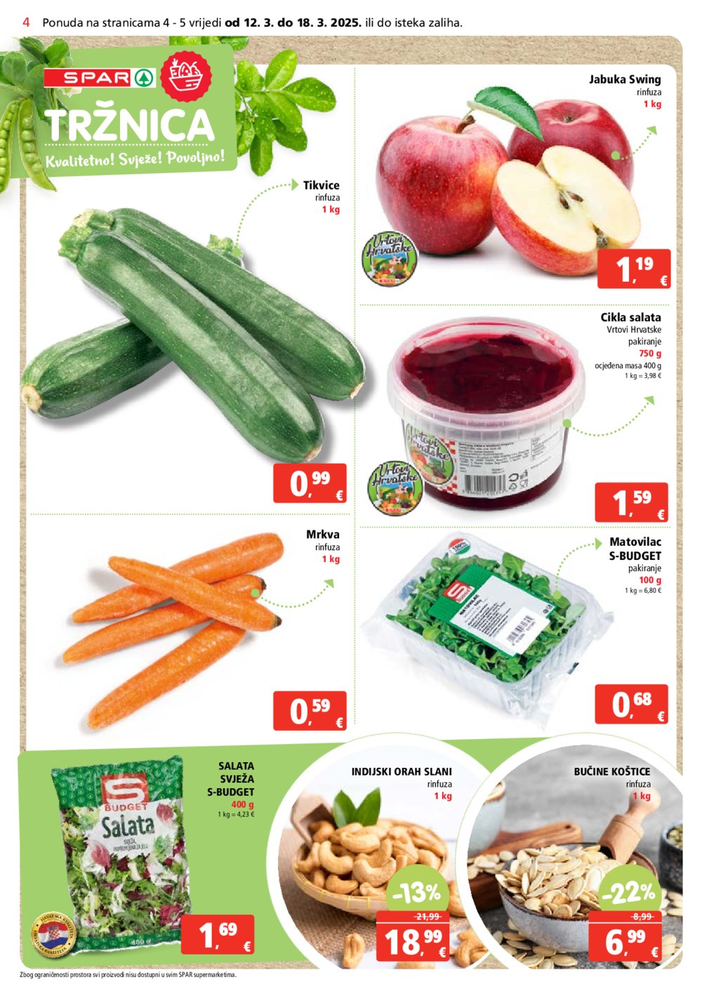 SPAR katalog Akcija 12.03.-18.03.2025.