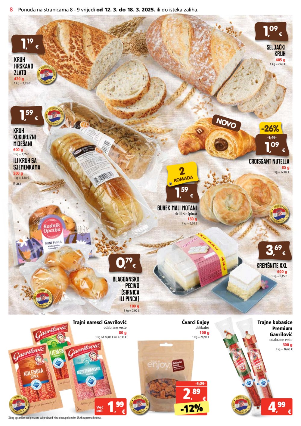 SPAR katalog Akcija 12.03.-18.03.2025.