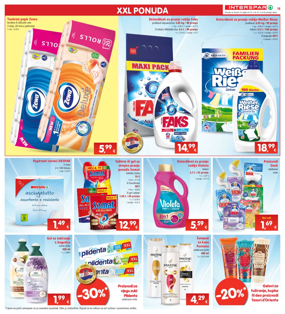 INTERSPAR katalog Akcija 19.03.-25.03.2025.