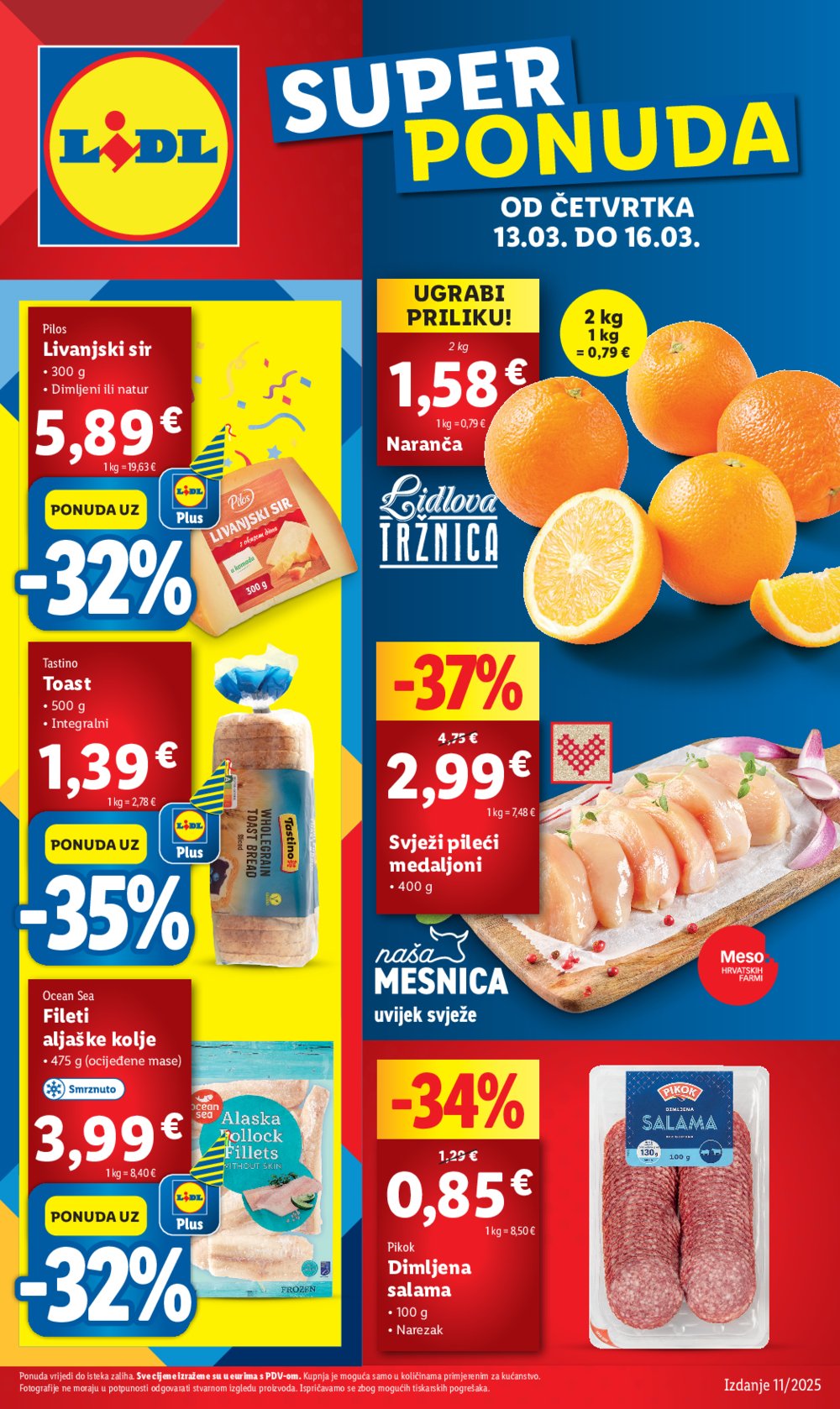 Lidl katalog Super ponuda od četvrtka 13.03.-16.03.2025.