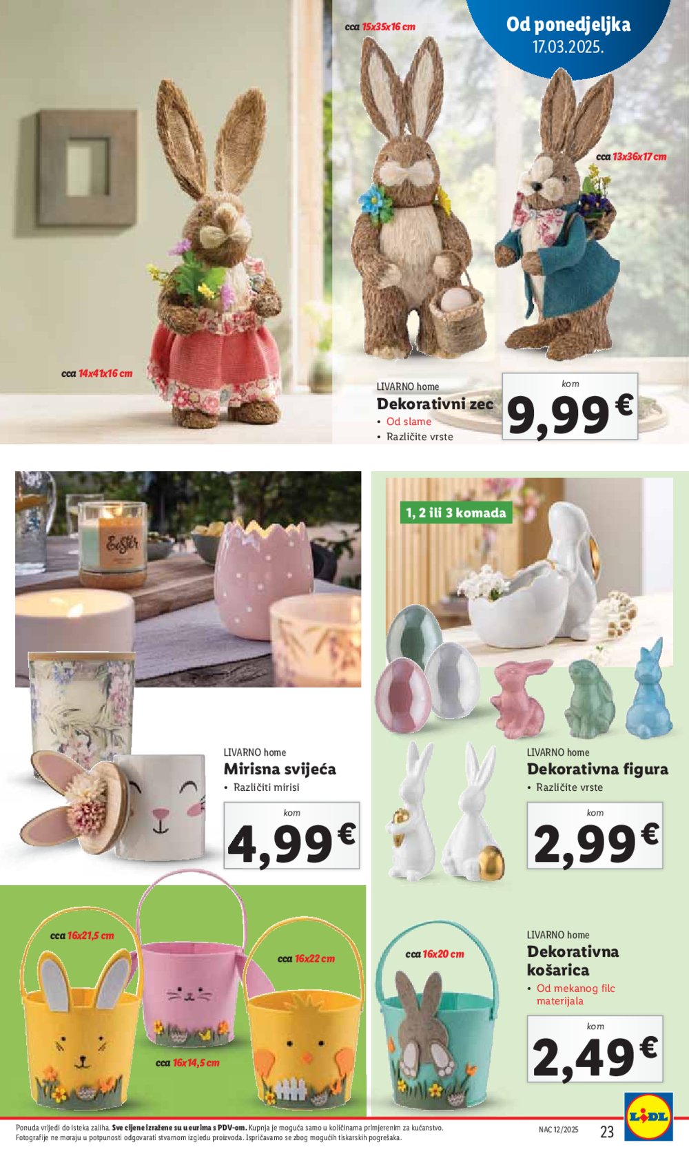 Lidl katalog Super ponuda od ponedjeljka 17.03.-23.03.2025.