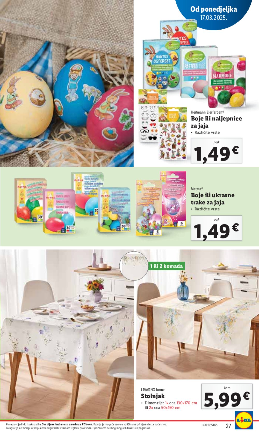 Lidl katalog Super ponuda od ponedjeljka 17.03.-23.03.2025.