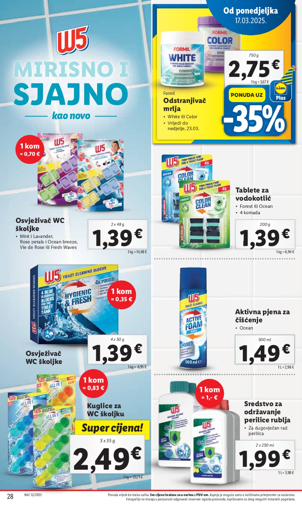 Lidl katalog Super ponuda od ponedjeljka 17.03.-23.03.2025.