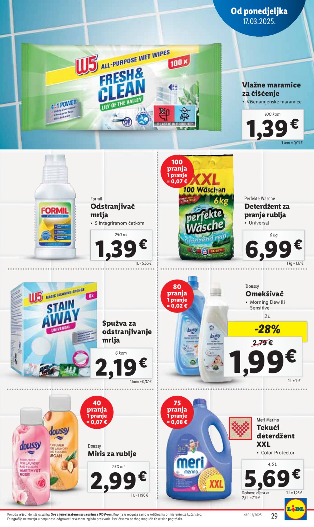 Lidl katalog Super ponuda od ponedjeljka 17.03.-23.03.2025.