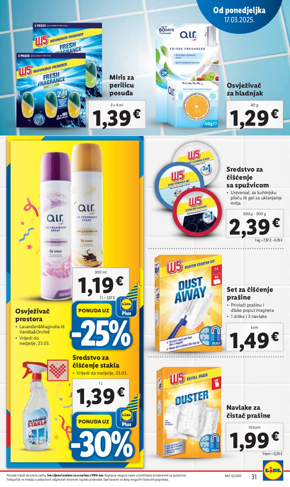 Lidl katalog Super ponuda od ponedjeljka 17.03.-23.03.2025.