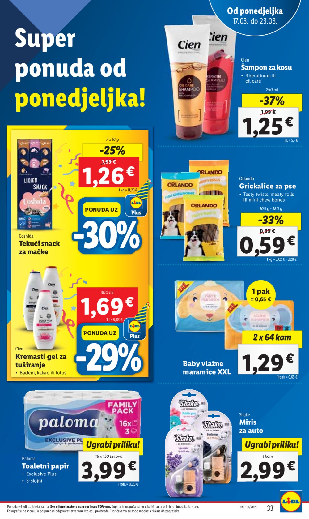 Lidl katalog Super ponuda od ponedjeljka 17.03.-23.03.2025.